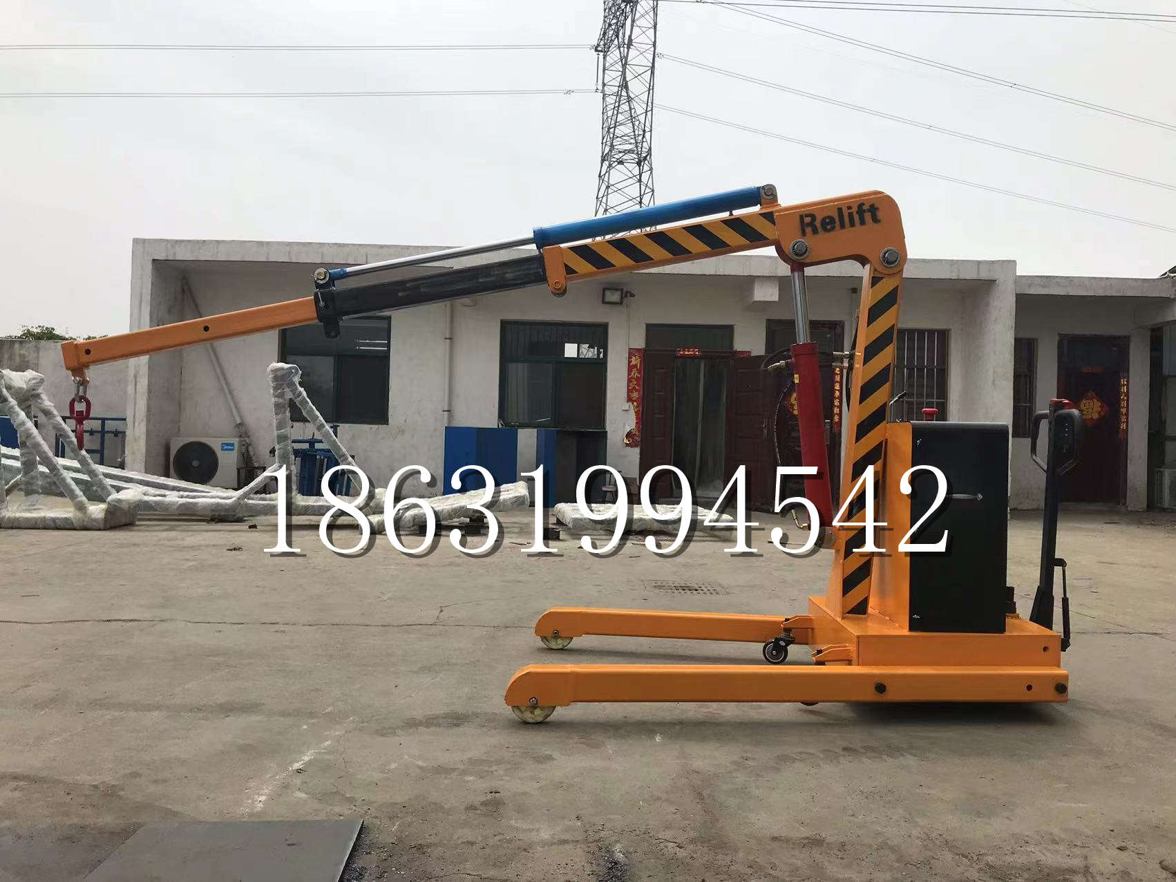 泰安乡久征定做3吨三轮随车吊 农用园林绿化移树吊 平板工程用小吊机